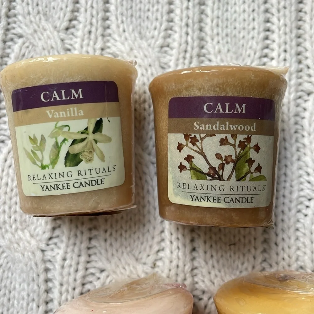 New unused 5 Yankee Candles votives Relaxing Rituals line. Retired. 5 scents
